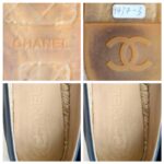 Chanel Espadrilles Size 38 Navy Blue/Black Lambskin #RKCT-3 - Image 17