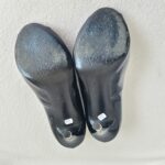 Chanel Peeptoe Size 36C Black Patent Leather Shoes #RKKR-11 - Image 10