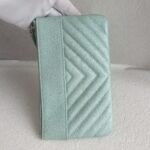 Chanel Pouch AP1186 Light Blue Grained Calfskin with Silver Hardware #RKYY-2 - Image 4