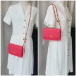 Chanel Wallet On Chain Pearl Crush Pink Lambskin with Gold Hardware #GULOK-1 - Image 25