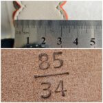 Fendi Belt Size 85/34 Grey Calf Leather with Gold Hardware #RKUS-12 - Image 5