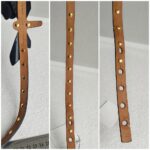 Gucci Black Studded Dragonfly Thin Belt #RKUS-21 - Image 8