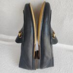 Gucci Loafer Size36.5 Black Calf Leather with Gold Hardware #RKCT-5 - Image 6