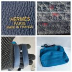 Hermes Double Sense 2 Tones Blue Clemence Leather Bag #RCRK-3 - Image 24