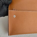 Hermes Hermèsnap Wallet Gold Epsom Leather with Palladium Plated Hardware Bag #RCRK-1 - Image 17