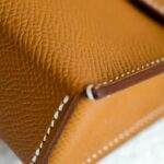 Hermes Hermèsnap Wallet Gold Epsom Leather with Palladium Plated Hardware Bag #RCRK-1 - Image 11