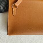 Hermes Hermèsnap Wallet Gold Epsom Leather with Palladium Plated Hardware Bag #RCRK-1 - Image 5