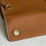 Hermes Hermèsnap Wallet Gold Epsom Leather with Palladium Plated Hardware Bag #RCRK-1 - Image 3