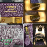 Hermes Kelly 28 Raisin Dark Purple Clemence Leather with Gold Plated Hardware #TYKU-1 - Image 27