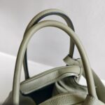 Hermes Lindy 34 Sauge Clemence Leather with Palladium-plated Hardware #RCRK-2 - Image 19