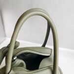 Hermes Lindy 34 Sauge Clemence Leather with Palladium-plated Hardware #RCRK-2 - Image 18