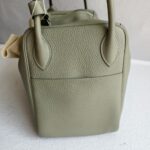 Hermes Lindy 34 Sauge Clemence Leather with Palladium-plated Hardware #RCRK-2 - Image 7