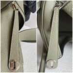 Hermes Lindy 34 Sauge Clemence Leather with Palladium-plated Hardware #RCRK-2 - Image 27