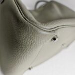 Hermes Lindy 34 Sauge Clemence Leather with Palladium-plated Hardware #RCRK-2 - Image 12