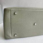 Hermes Lindy 34 Sauge Clemence Leather with Palladium-plated Hardware #RCRK-2 - Image 9