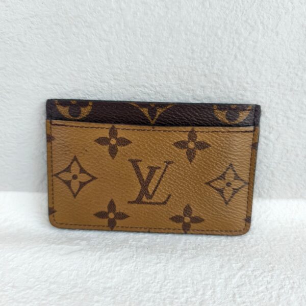 LV Card Holder Monogram and Monogram Reverse Coated Canvas #RKKR-9