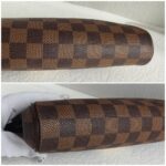 LV Eva Pochette Brown Damier Ebene Coated Canvas with Leather and Gold Hardware #RKYY-1 - Image 9