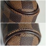 LV Eva Pochette Brown Damier Ebene Coated Canvas with Leather and Gold Hardware #RKYY-1 - Image 10
