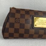 LV Eva Pochette Brown Damier Ebene Coated Canvas with Leather and Gold Hardware #RKYY-1 - Image 3