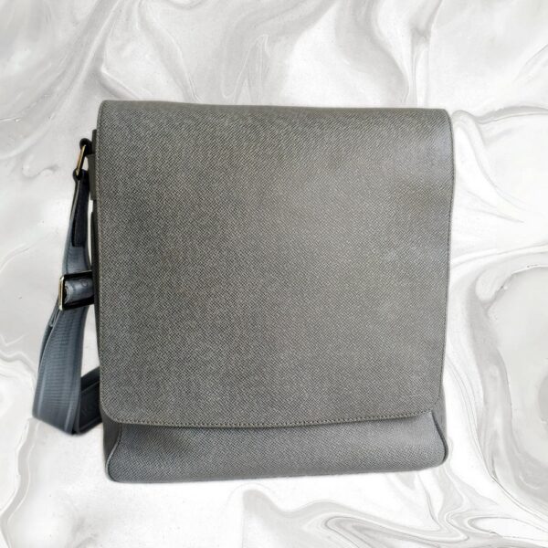 LV Roman Grey Taiga Leather with Silver Hardware #RKCE-1