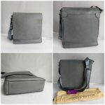 LV Roman Messenger Bag Grey Taiga Leather with Silver Hardware #RKCE-1 - Image 2