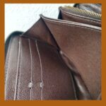 LV Wallet Brown Damier Ebene Coated Canvas with Leather and Gold Hardware #RKLY-10 - Image 18