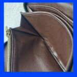 LV Wallet Brown Damier Ebene Coated Canvas with Leather and Gold Hardware #RKLY-10 - Image 21