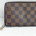 LV Wallet Brown Damier Ebene Coated Canvas with Leather and Gold Hardware #RKLY-10 - Image 2