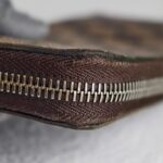 LV Wallet Brown Damier Ebene Coated Canvas with Leather and Gold Hardware #RKLY-10 - Image 11