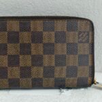 LV Wallet Brown Damier Ebene Coated Canvas with Leather and Gold Hardware #RKLY-10 - Image 5