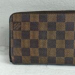 LV Wallet Brown Damier Ebene Coated Canvas with Leather and Gold Hardware #RKLY-10 - Image 4