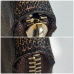 LV Wallet Brown Damier Ebene Coated Canvas with Leather and Gold Hardware #RKLY-10 - Image 10