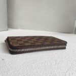 LV Wallet Brown Damier Ebene Coated Canvas with Leather and Gold Hardware #RKLY-10 - Image 9