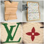 LV Wallet Multicolor Monogram Coated Canvas with Leather and Gold Hardware #RKLY-9 - Image 6