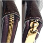 LV Zippy Wallet Amanrante Vernis Leather with Gold Hardware #RKLY-11 - Image 7