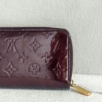 LV Zippy Wallet Amanrante Vernis Leather with Gold Hardware #RKLY-11 - Image 5