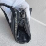 MCM Clutch Bag Black Visetos Monogram Canvas and Silver Hardware #RKKL-1 - Image 10