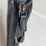 MCM Clutch Bag Black Visetos Monogram Canvas and Silver Hardware #RKKL-1 - Image 14