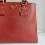 Prada 2Way-bag Brick Brown/Orange Saffiano Leather with Gold Hardware #RKEU-1 - Image 3