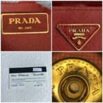 Prada 2Way-bag Brick Brown/Orange Saffiano Leather with Gold Hardware #RKEU-1 - Image 28