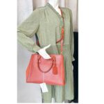 Prada 2Way-bag Brick Brown/Orange Saffiano Leather with Gold Hardware #RKEU-1 - Image 38