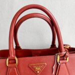 Prada 2Way-bag Brick Brown/Orange Saffiano Leather with Gold Hardware #RKEU-1 - Image 20