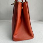 Prada 2Way-bag Brick Brown/Orange Saffiano Leather with Gold Hardware #RKEU-1 - Image 7