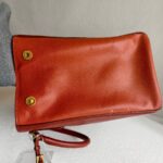 Prada 2Way-bag Brick Brown/Orange Saffiano Leather with Gold Hardware #RKEU-1 - Image 8