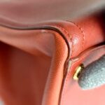 Prada 2Way-bag Brick Brown/Orange Saffiano Leather with Gold Hardware #RKEU-1 - Image 16