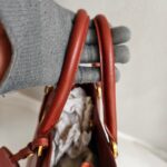 Prada 2Way-bag Brick Brown/Orange Saffiano Leather with Gold Hardware #RKEU-1 - Image 26