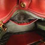 Prada 2Way-bag Brick Brown/Orange Saffiano Leather with Gold Hardware #RKEU-1 - Image 31