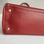 Prada 2Way-bag Brick Brown/Orange Saffiano Leather with Gold Hardware #RKEU-1 - Image 11