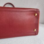 Prada 2Way-bag Brick Brown/Orange Saffiano Leather with Gold Hardware #RKEU-1 - Image 12