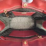 Prada 2Way-bag Brick Brown/Orange Saffiano Leather with Gold Hardware #RKEU-1 - Image 37